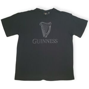 Guinness Black Tee with Harp Logo